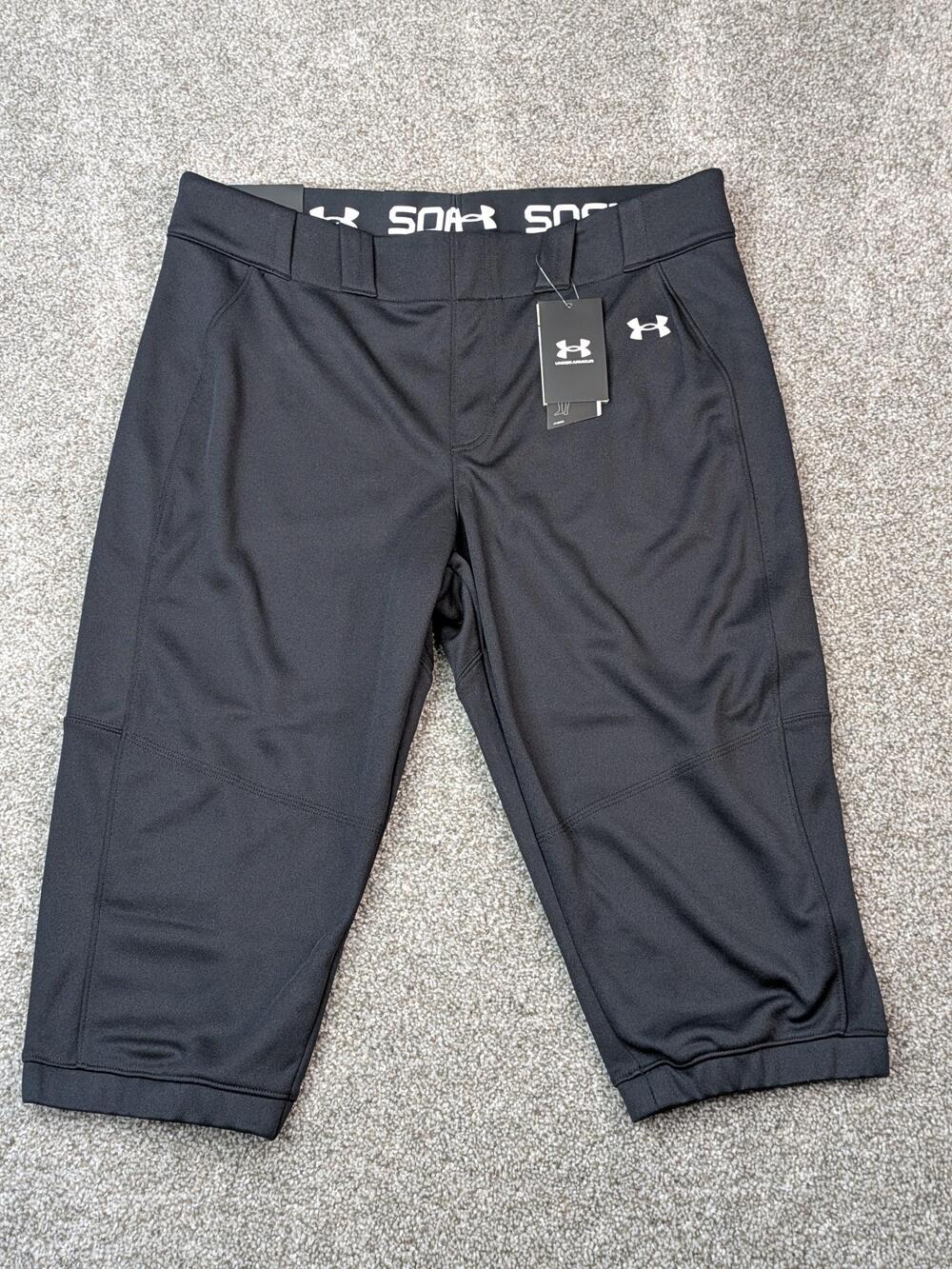 Under Armour Softball Pants Womens XL Vanish Cropped Court 4 Way Stretch NWT